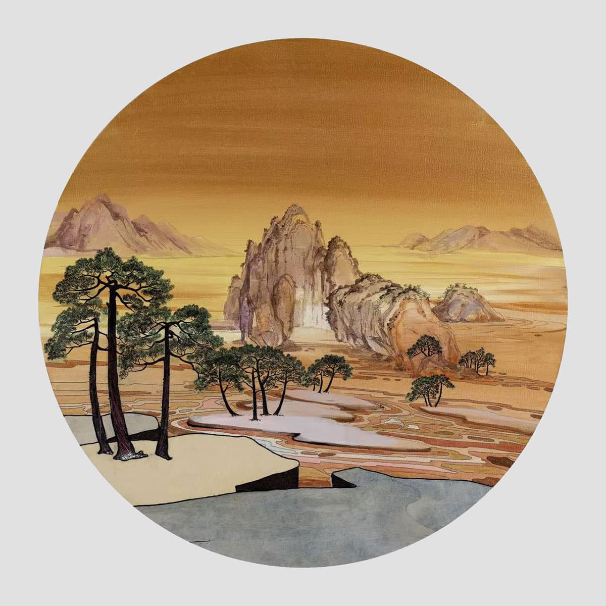Twilight Sky - Golden Pine
