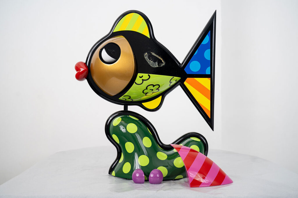 Britto Romero Damaged sculpture repair